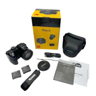 KODAK Pixpro Astro Zoom AZ426 - Digitální fotoaparát typu Bridge, 42x optický zoom, 24mm širokoúhlý záběr, 20 Mpx, 3 LCD, Full H